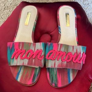Beautiful Rainbow Slides “Mon Amour” Like New